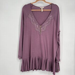 Matilda Jane Women's Purple Seasonal Goods‎ tunic Size XL